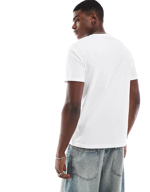 ASOS DESIGN Essentials Crew Neck T-shirt With Roll Sleeve In White