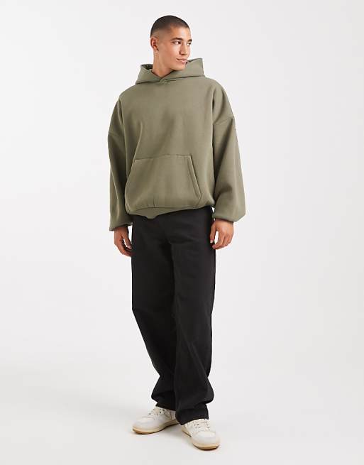 ASOS DESIGN Essentials Extreme Oversized Hoodie In Dusty Olive