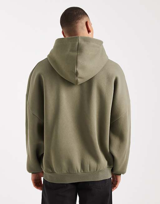 ASOS DESIGN Essentials Extreme Oversized Hoodie In Dusty Olive