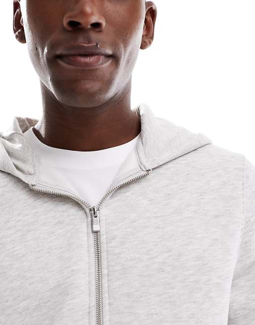 ASOS DESIGN Essentials Hoodie In White Marl