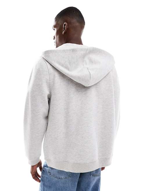 ASOS DESIGN Essentials Hoodie In White Marl