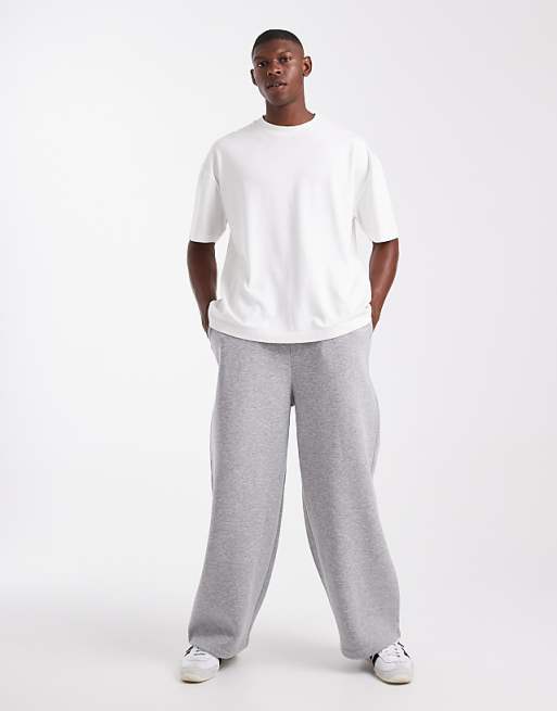 ASOS DESIGN Essentials Loose Fit Jogger In Grey Marl