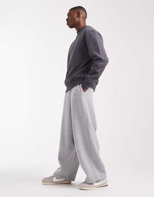 ASOS DESIGN Essentials Loose Fit Jogger In Grey Marl
