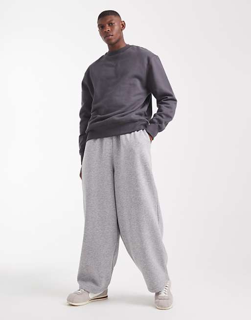 ASOS DESIGN essentials loose fit jogger in grey marl