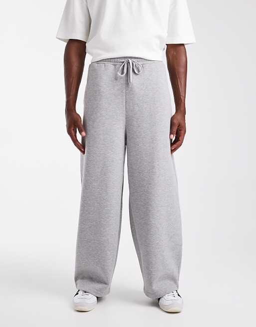 ASOS DESIGN essentials loose fit jogger in grey marl