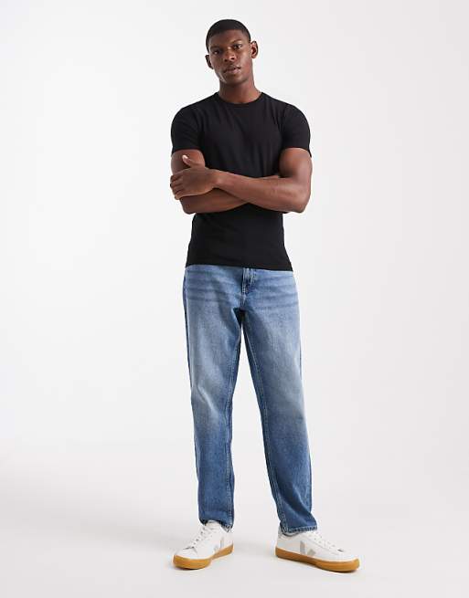 ASOS DESIGN Essentials Muscle Fit T-shirt In Black