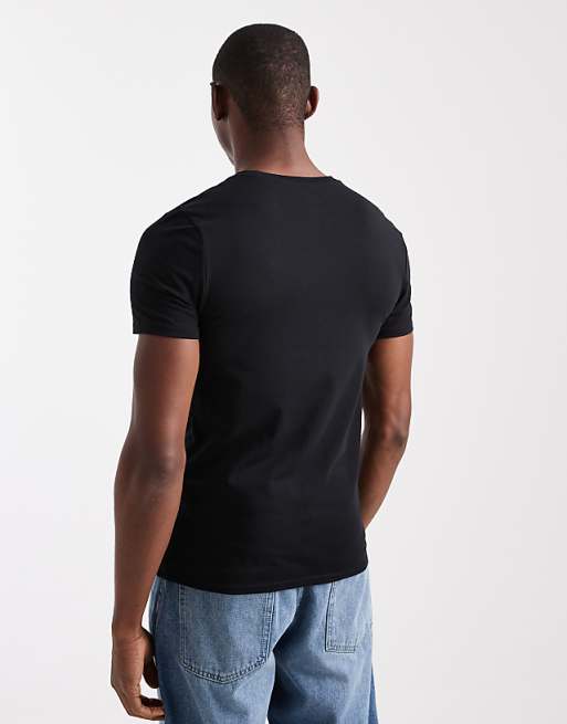 ASOS DESIGN Essentials Muscle Fit T-shirt In Black