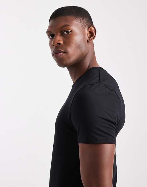 ASOS DESIGN Essentials Muscle Fit T-shirt In Black