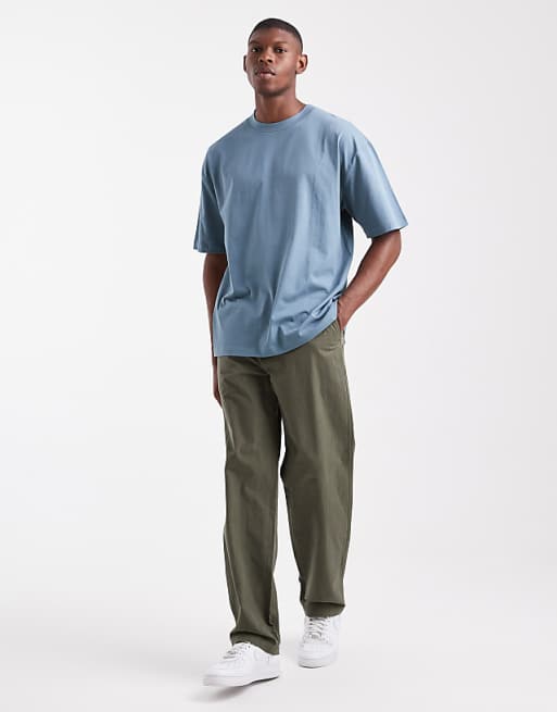 ASOS DESIGN Essentials Oversized Crew Neck T-shirt In Blue