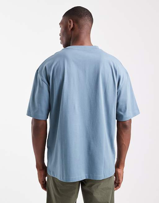 ASOS DESIGN Essentials Oversized Crew Neck T-shirt In Blue