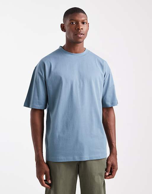 ASOS DESIGN Essentials oversized crew neck t-shirt in blue