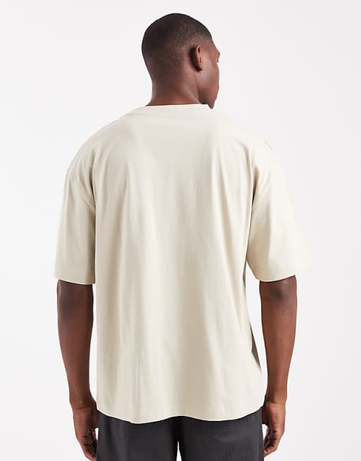 ASOS DESIGN Essentials Oversized Crew Neck T-shirt In Pelican