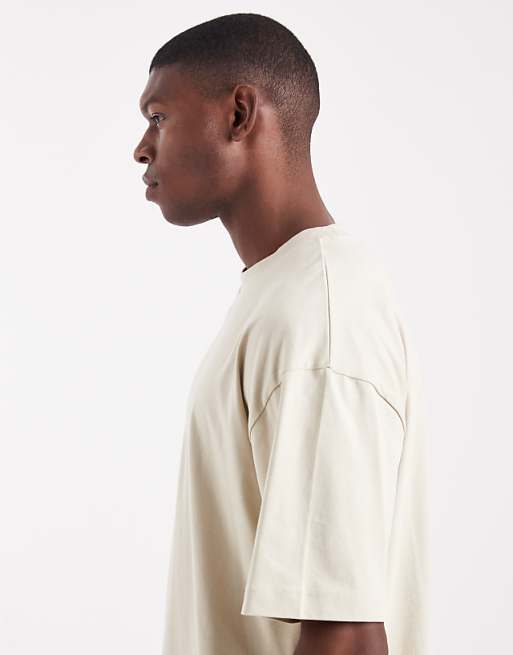 ASOS DESIGN Essentials Oversized Crew Neck T-shirt In Pelican