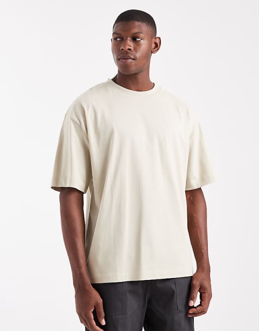 ASOS DESIGN Essentials oversized crew neck t-shirt in pelican