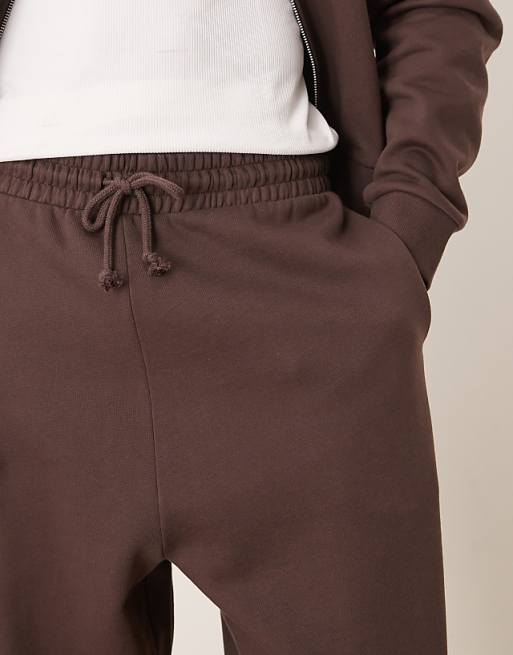 ASOS DESIGN Essentials Oversized Joggers In Brown