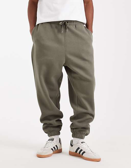 ASOS DESIGN essentials oversized joggers in green