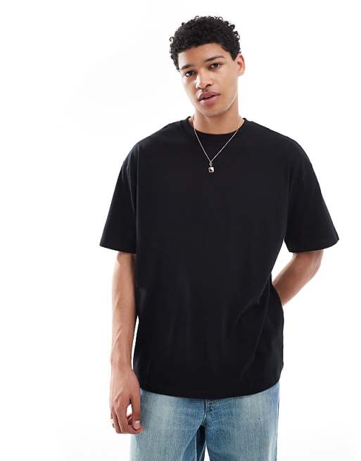 ASOS DESIGN Essentials oversized t-shirt in black