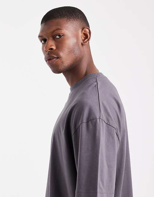 ASOS DESIGN Essentials Oversized T-shirt In Charcoal