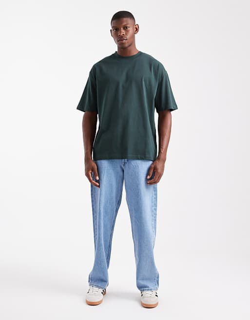 ASOS DESIGN Essentials Oversized T-shirt In Dark Green
