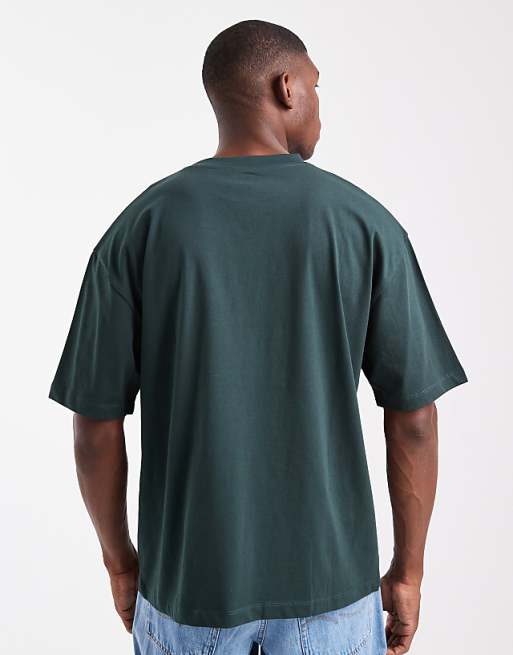 ASOS DESIGN Essentials Oversized T-shirt In Dark Green