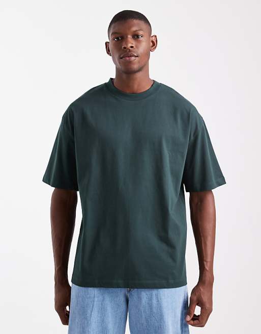 ASOS DESIGN Essentials oversized t-shirt in dark green