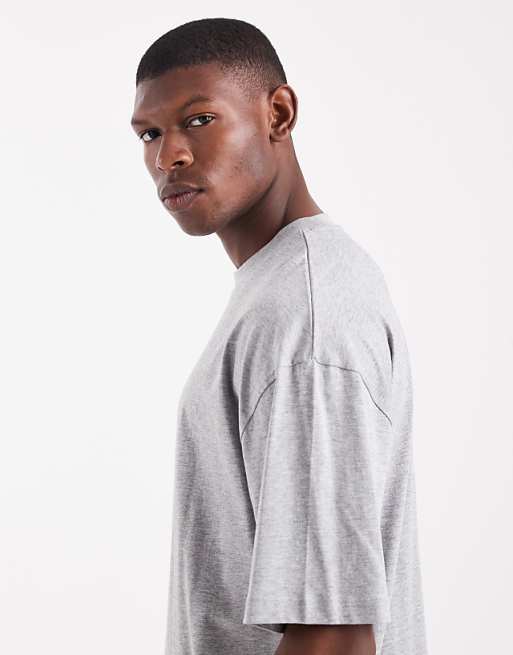 ASOS DESIGN Essentials Oversized T-shirt In Grey Marl