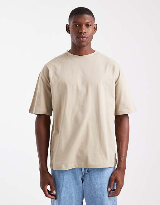 ASOS DESIGN Essentials oversized t-shirt in stone