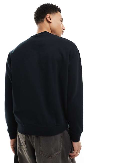 ASOS DESIGN Essentials Relaxed Fit Sweatshirt In Black