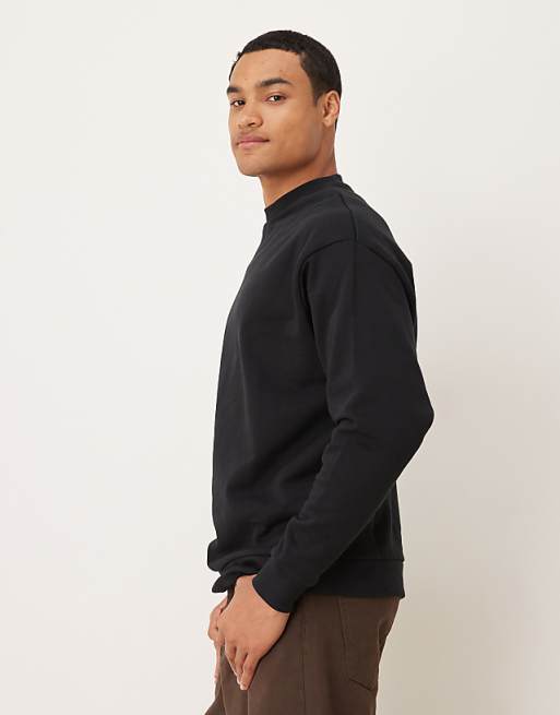 ASOS DESIGN Essentials Relaxed Fit Sweatshirt In Black