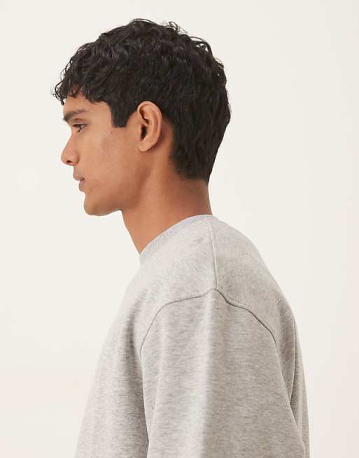 ASOS DESIGN Essentials Relaxed Fit Sweatshirt In Grey Marl