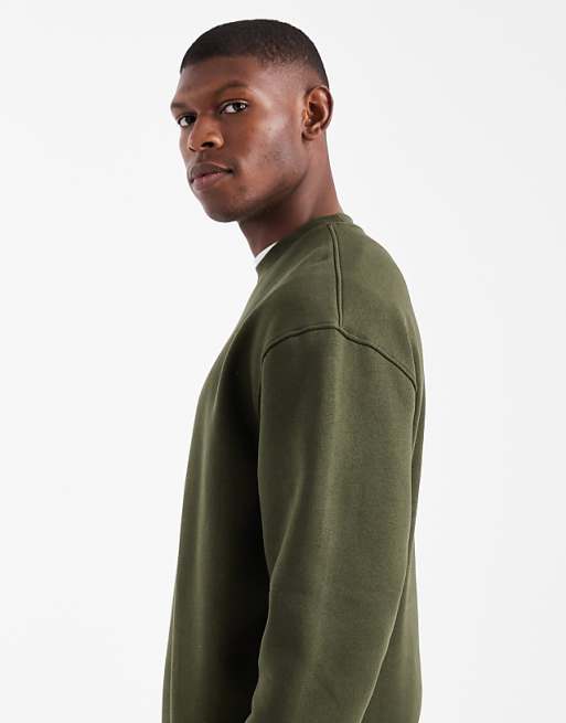 ASOS DESIGN Essentials Relaxed Fit Sweatshirt In Green