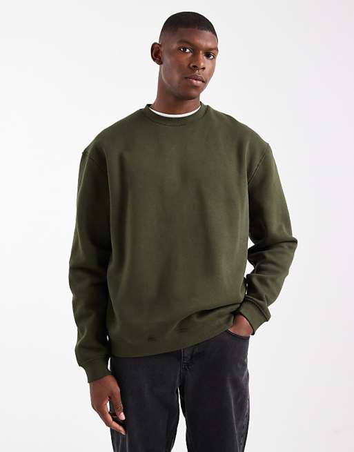 ASOS DESIGN essentials relaxed fit sweatshirt in green