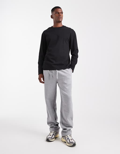 ASOS DESIGN Essentials Relaxed Long Sleeve T-shirt In Black