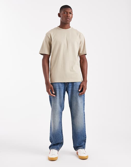 ASOS DESIGN Essentials Relaxed T-shirt In Stone