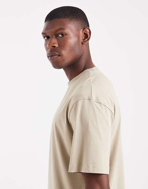 ASOS DESIGN Essentials Relaxed T-shirt In Stone