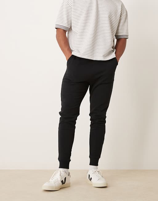 ASOS DESIGN essentials slim joggers in black