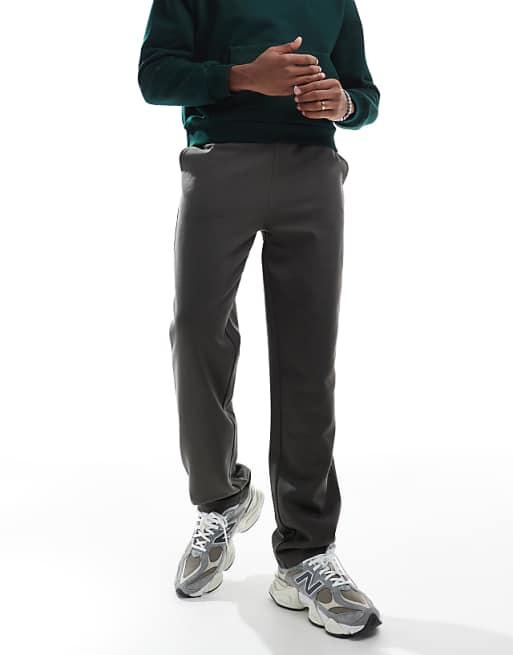 ASOS DESIGN Essentials Straight Leg Joggers In Khaki