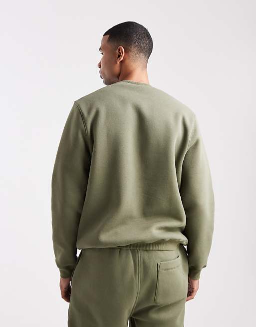 ASOS DESIGN Essentials Sweatshirt In Khaki