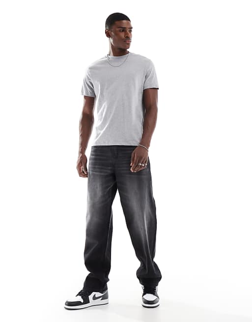 ASOS DESIGN Essentials T-shirt With Crew Neck In Grey Marl