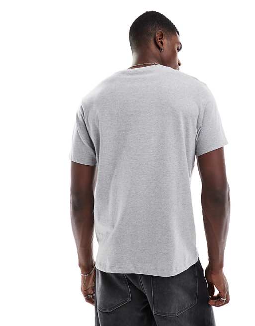 ASOS DESIGN Essentials T-shirt With Crew Neck In Grey Marl