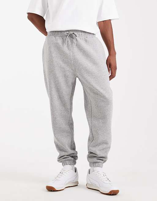 ASOS DESIGN essentials tapered jogger in grey marl