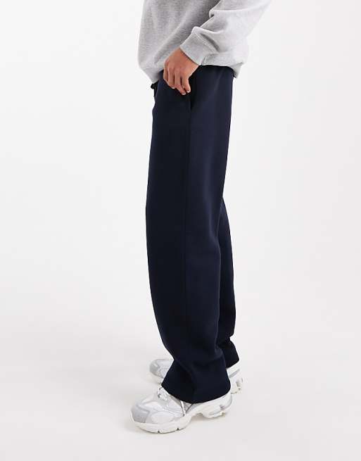 ASOS DESIGN Essentials Wide Leg Jogger In Navy
