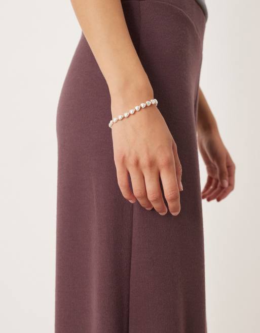 ASOS DESIGN Faux Pearl Bracelet