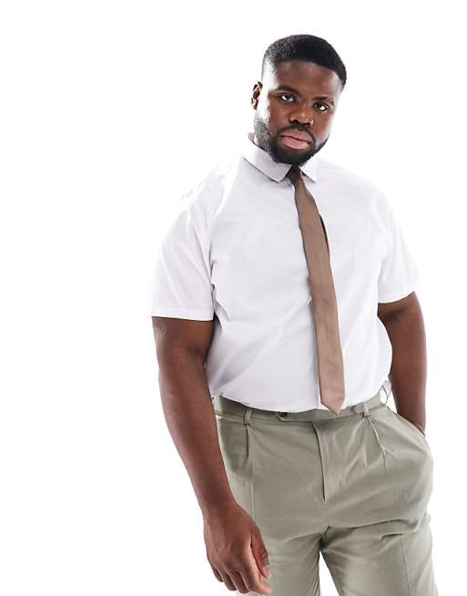 ASOS DESIGN Formal Easy Iron Regular Shirt In White