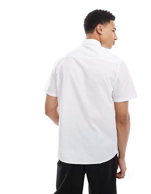 ASOS DESIGN Formal Easy Iron Regular Shirt In White