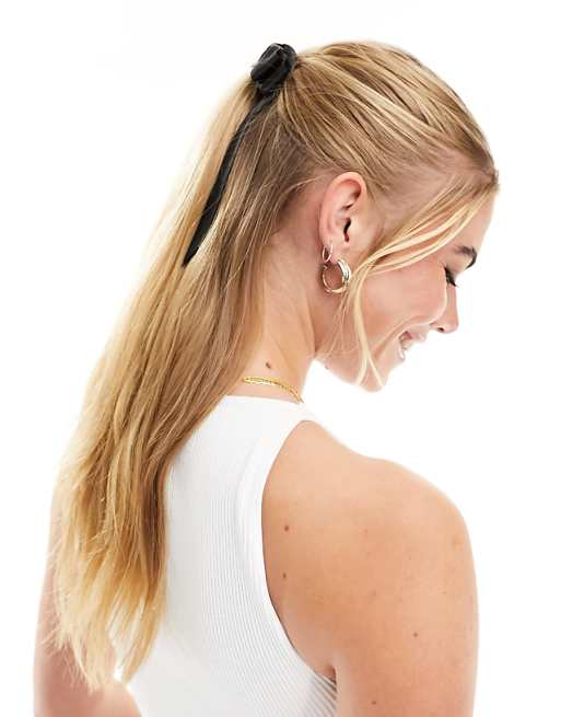 ASOS DESIGN Hairband With Bow Detail In Black