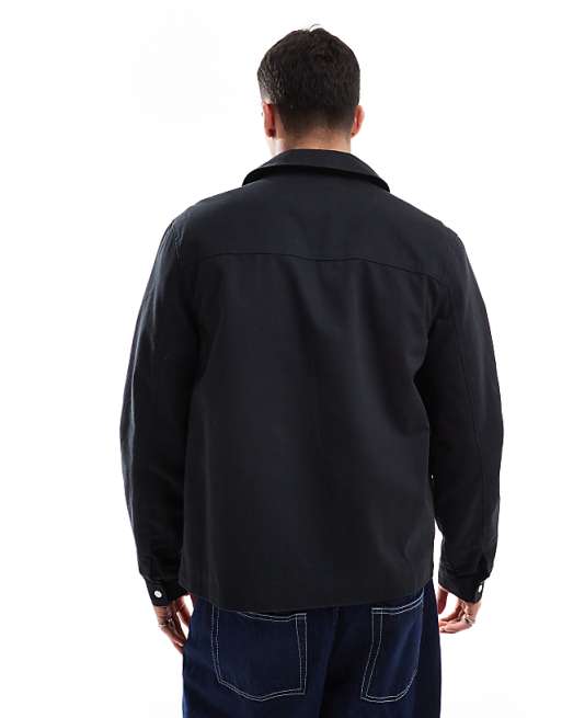 ASOS DESIGN Harrington Jacket In Black