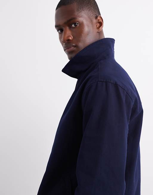 ASOS DESIGN Harrington Jacket In Navy