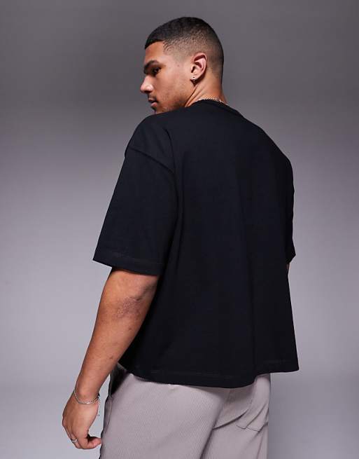ASOS DESIGN Heavyweight Boxy Oversized T-shirt In Black