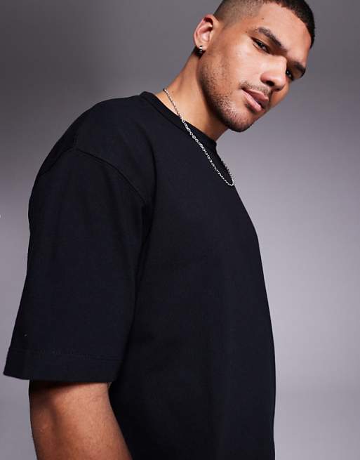 ASOS DESIGN Heavyweight Boxy Oversized T-shirt In Black